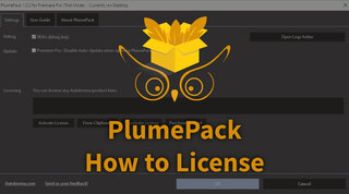 How to License PlumePack